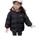 thumbnail image 5 of Akiihool Boys Winter Coat Boys Hoodies Heavyweight Fleece Jackets for Kids Flannel Shirt Jacket Cozy Plaid Flannel Shacket (Black,3-4 Years), 5 of 7