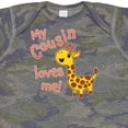thumbnail image 4 of Inktastic My Cousin Loves Me Cute Giraffe Boys or Girls Baby Bodysuit, 4 of 5