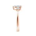 thumbnail image 3 of ANGARA Lab Grown Pear shape Diamond Engagement Ring for Women in 14K Rose Gold (Size-7.7x5.7mm| Color-F-G| Clarity-VS) | April Birthstone, Anniversary, Jewelry Gift for Women | Lab-Grown Diamond Ring, 3 of 8