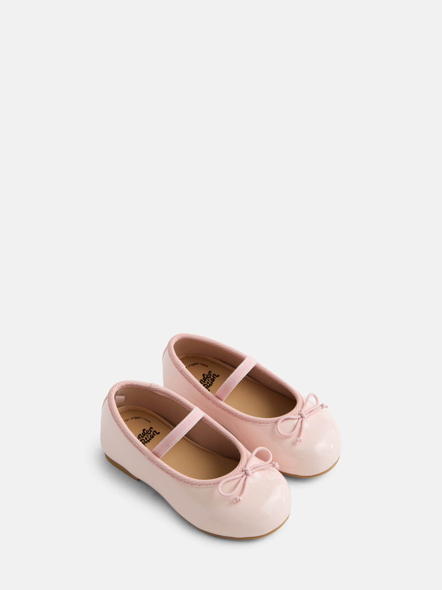 Wonder Nation Girls Bow Ballet Flats