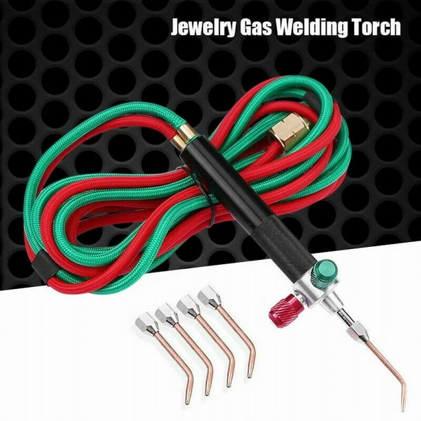 MYG Mini Gas Welding Cutting Oxy Oxygen Acetylene Torch Kit Welder Tool 5 Nozzles Walmart