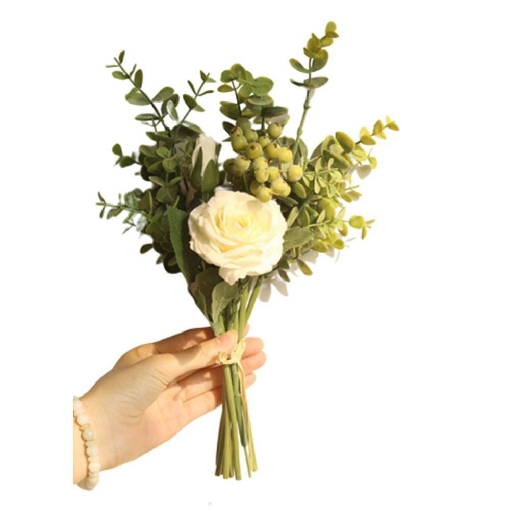 Eternal Blossom Dried Flower Bouquets Rose Holding Flowers Artificial Flowers 