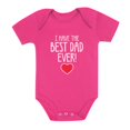 thumbnail image 1 of Tstars Boys Unisex Valentine's Day Love I Have the Best Dad Ever Gift for Father's Day Outfit Cute Gift Idea for Boy Infant Valentine's Baby Bodysuit, 1 of 7