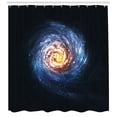 thumbnail image 3 of Ambesonne Galaxy Shower Curtain, Mysterious Space Road, 69"Wx70"L, Blue Yellow Black, 3 of 3