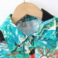 thumbnail image 4 of WOYY Toddler Boys Hawaii Beach Outfits Short Sleeve Button Shirt & Shorts Set, Sizes 3-10, 4 of 6