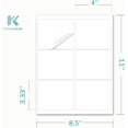 thumbnail image 2 of shiyou-3.33" x 4" Premium Shipping Address Labels White Sticker Papers for Inkjet & Laser Printer Self-Adhesive Mailing Labels Writable Tags, 8.5"×11" 6 Labels per Sheet (100 Sheets, 600 Labels), 2 of 4