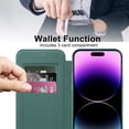 thumbnail image 3 of Compatible with iPhone 13 14 15 16 Case with Magnetic Ring Stand [Compatible with Mag-Safe] [Full Camera Lens Protector] Soft Plating Phone Case for iPhone Green, 3 of 7