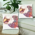 thumbnail image 2 of MKHERT Bald Eagle Bird Pillowcase Pillow Protector Cushion Cover 18x18 inch,Set of 2, 2 of 3