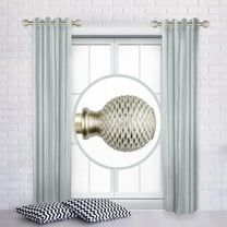 Braxton 1" Side Curtain Rod 12-20 inch (Set of 2) - Gold