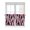 Pink Stripe Gradient Grey Moire Geometric, variant on Bedroom Curtains 63 Inches length, Pink Stripe Window Treatment Curtain Drapes, Gradient Grey Moire Geometric Modern Abstract Rod Pocket Curtain Panels for Living Room Kitchen, 42"x63", 2 Panels