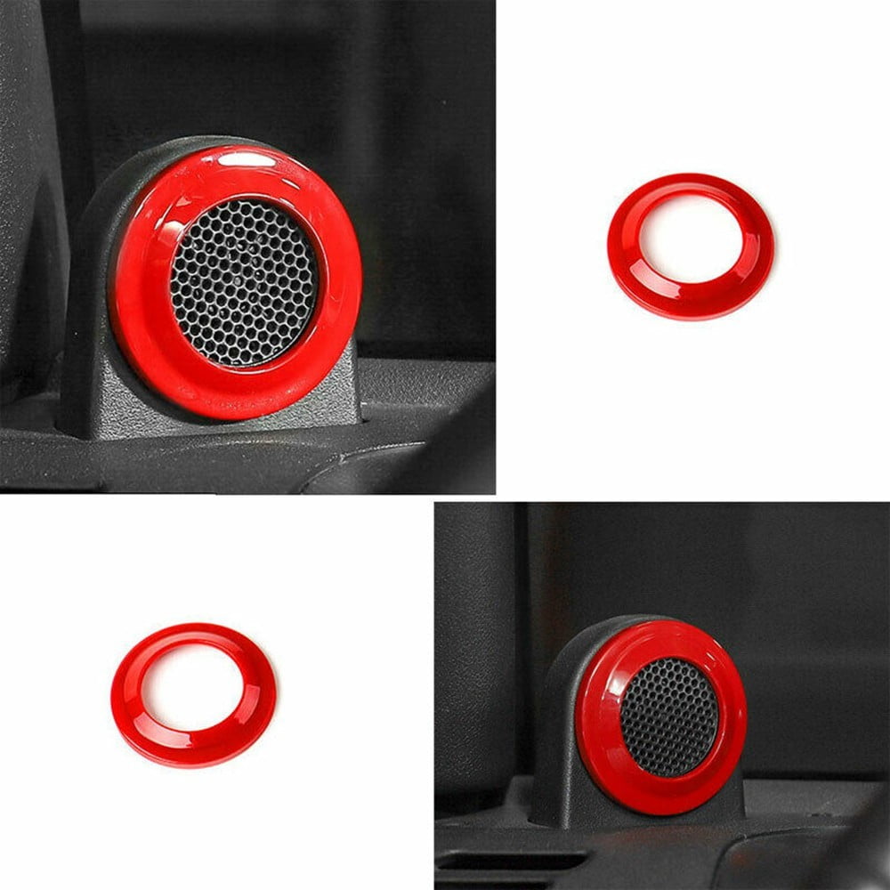 Fits 20082014 Jeep Wrangler JK Chrome Speakers Apillar Horn Decor