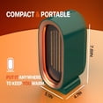 thumbnail image 5 of Portable Electric Space Heater Ceramic Space Heater for Indoor Use  Overheat Protection  Tip-Over Protection  Low Noise Heating  Safe Electric PTC Ceramic Heater Fan for Office Home Room, 5 of 5
