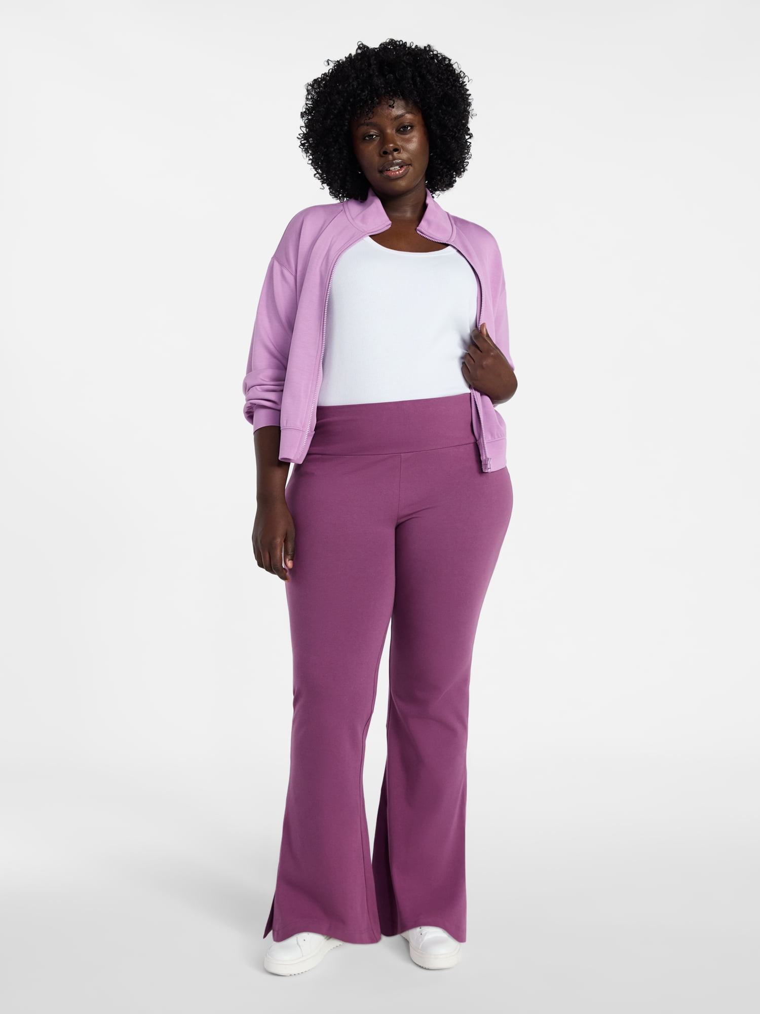 Terra & Sky Women's Plus Size Flare Leggings, Sizes 0X-5X
