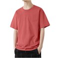 thumbnail image 2 of BXINGOHAI Big and Tall Swim Shirts for Men Short Sleeve T-Shirt Quick Dry Lightweight Fishing Water Shirt Hot Pink,6XL, 2 of 6