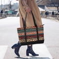 thumbnail image 4 of FORMRS Canvas Laptop Tote Bag for Women with 15.6" Computer Compartments Shoulder Handbag, Tribal Geometric, 4 of 7