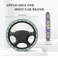 thumbnail image 5 of Easygdp Graffiti Pineapples Elastic Steering Wheel Cover, Auto Accessories, Fit Suvs, Vans,Cars, Trucks -15 inch, 5 of 8