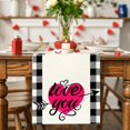 thumbnail image 4 of Valentine'S Day Printed Table Runner B, Valentines Day Table Runner Love Truck Valentine'S Day Coffee Table Decor Rustic Farmhouse Kitchen Dining Room Entryway Table Decor Valentine'S Day Decorations, 4 of 9