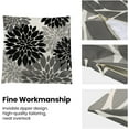 thumbnail image 6 of Black Grey Gray Pillow Covers 18x18 Inch Set of 2 Dahlia Floral Decor Throw Pillows Summer Modern Geometry Flower Outdoor Decorative Cushion Cases for Sofa Couch Bed Decorations, 6 of 6