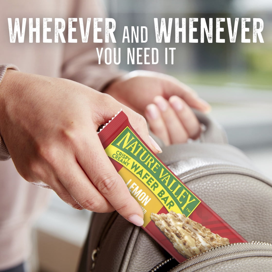 (6 pack) Nature Valley Lemon Crispy Creamy Whole Grain Waffer Bars, 5 Bars, 6.5oz, Cardboard Box