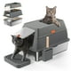 thumbnail image 1 of Caja de Arena para Gatos,Arenero para Gato Inoxidable con Tapa,Arenero Grande para Gato con Cuchara y Filtro, 1 of 9