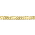 thumbnail image 3 of Leslie's Real 10kt Yellow Gold 7.25mm Flat Beveled Curb Chain; 24 inch; Lobster Clasp; for Adults and Teens; for Women and Men, 3 of 5