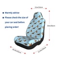 thumbnail image 5 of Xecao German Shepherd Dog for Automotive Seat Covers for Cars Trucks and SUVs – Gray Car Seat Covers for Front Seats, Truck Seat Protectors-1, 5 of 9