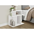thumbnail image 3 of Monarch Specialties Accent Table, Side, End, Nightstand, Lamp, Living Room, Bedroom, Laminate, White, Contemporary, Modern, 3 of 4