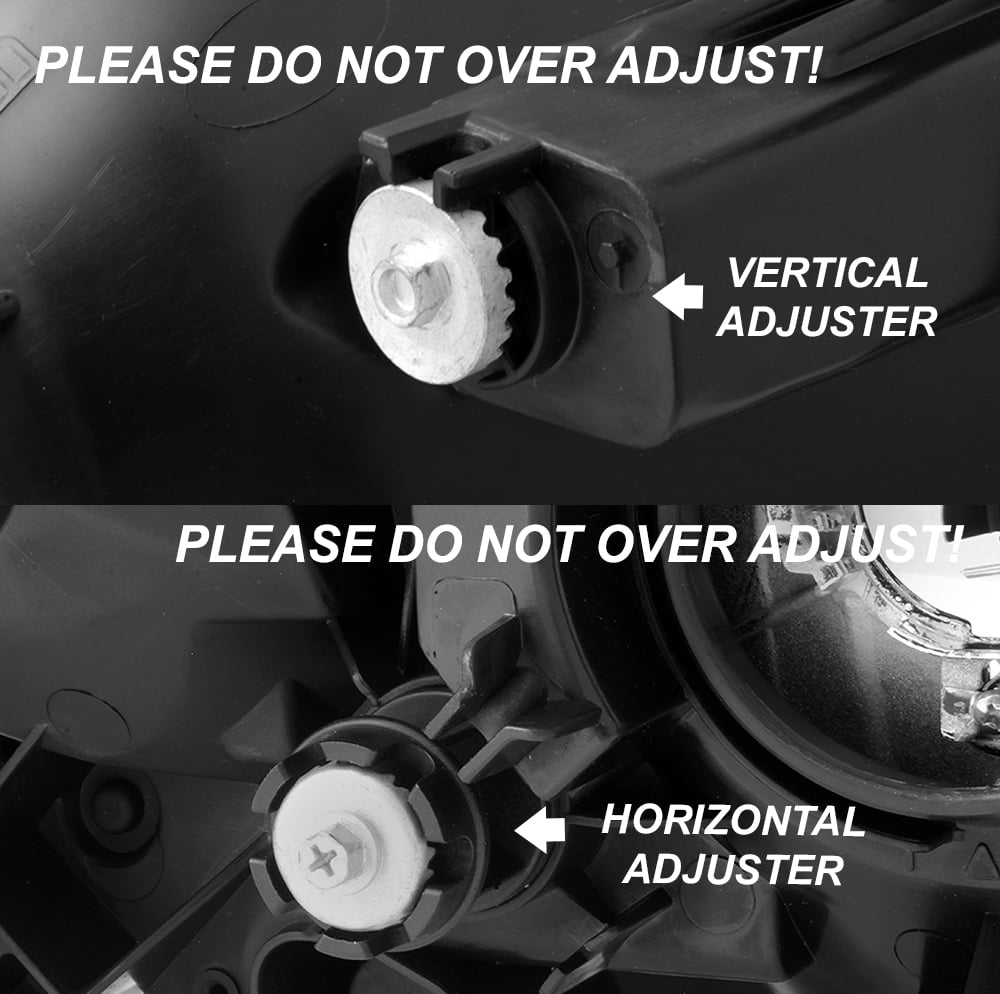 AKKON - For 2008 2009 2010 Toyota Highlander Headlights Pair Driver Left+Passenger Right Side Replacement