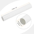 thumbnail image 2 of Uxcell Rigid Round Pipe 45.2mm ID 50mm OD 330mm/13" White High Impact for Water Pipe Crafts Cable Sleeve, 2 of 6