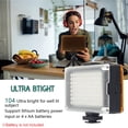 thumbnail image 4 of Portable Smartphone Video Kit Phone Video Rig with LED Fill Light 5500K/3200K + Adjustable Phone Holder + Mini Desktop Ballhead Tripod for Phone Vlog Video Recording Live Streaming, 4 of 7
