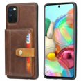 thumbnail image 1 of Magnetic Leather Back Case Cover Card Holder Wallet Case for Samsung Galaxy S20 FE (Brown), 1 of 5