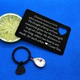 thumbnail image 4 of Engraved Wallet Insert Card Long Distance Couple Valentine's Day Gifts Distance Means So Little Keychain Deployment Gift for Him Her Going Away Gift Military Gift Boyfriend Anniversary Wedding Gift, 4 of 4