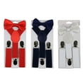 thumbnail image 3 of 2Pcs/Set Suspender Tie Candy Color Y-Shape Boys Girls Adjustable Suspender Bow-knot Tie for Daily Wear, 3 of 7