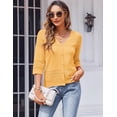 thumbnail image 3 of Chaqueta Zeagoo para mujer, ligera, corta, de verano, color amarillo, 3 of 5