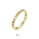 thumbnail image 5 of Anillo de acero inoxidable para mujer Qarigey chapado en plata Tamaño 8, 5 of 6