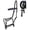 Black Clear 3, variant on English Horse Black Leather All-Purpose Trail Bridle Reins 803AX02BK-F
