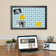 thumbnail image 3 of PinPix 30x24 Custom Cork Bulletin Board Bule Polka Dot Poster Board Has a Fabric Style Canvas Finish, Framed in Bule Polka Dot, by ArtToFrames (PinPix-341), 3 of 6