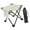 White, variant on S SERENABLE Portable Camping Stool Ottoman Compact Foot Rest Stool for Park Beach Travel White