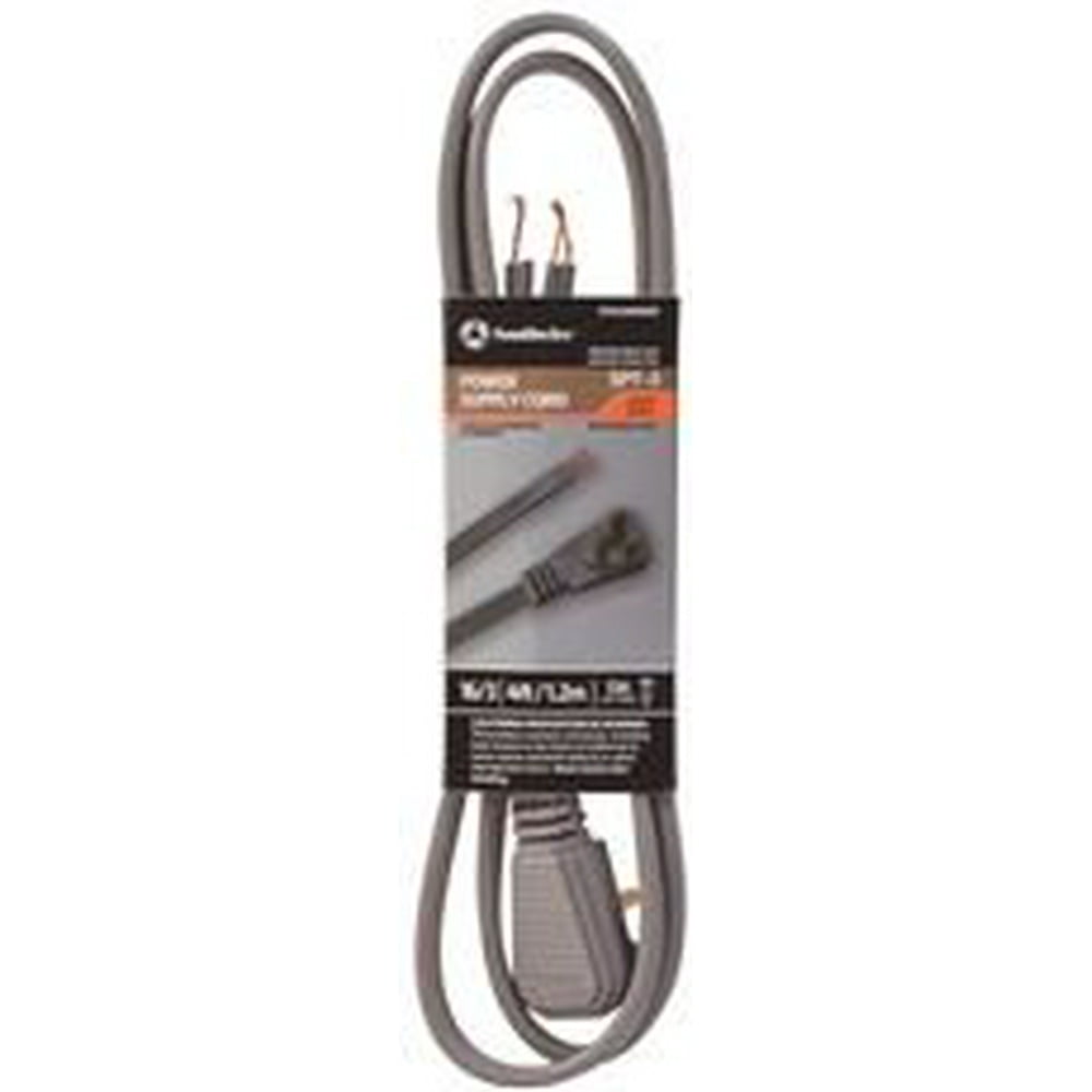 SOUTHWIRE FLAT GARBAGE DISPOSAL CORD WITH RIGHT ANGLE PLUG, SPT3, 16/3
