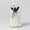Black, White, variant on Cute Ghost Statue, Halloween Decoration, Finger Sculpture, Home Decor, Humorous Desktop Art Piece (Bat Ghost)