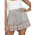 thumbnail image 4 of Womens Comfy Drawstring Casual Floral Elastic Waist Pockets Shorts（S-XXL）, 4 of 8