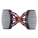 thumbnail image 3 of Perlas de madera retro Magic Hair Comb Inserto de horquilla de doble fila TFixol  Peine, 3 of 7