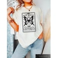 thumbnail image 1 of Anti-Social Butterfly Tarot Card Comfort T-Shirt, Metaphysical Graphic Tee, Witchy T-SHIRT - Pepper - M, 1 of 4