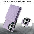 thumbnail image 6 of Crossbody Wallet Case for Samsung Galaxy S22 Ultra, RFID Blocking Protective Purse Case Cover with Card Holder Kickstand Shoulder Strap Lanyard Magnetic Closure for Samsung Galaxy S22 Ultra, Purple, 6 of 8
