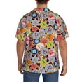 thumbnail image 5 of Cauagu Beach Life Men's Short Sleeve Button Down Hawaiian Shirt for Men Bowling Shirts Casual Summer Beach Shirt,3X-Large, 5 of 6