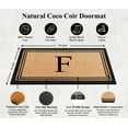 thumbnail image 7 of A1HC Black/Beige 24 in x 39 in Front Door Mat Coir PVC Classic Border Entryway Mat Heavy Duty Boot Scrapper Monogrammed Doormat, 7 of 7