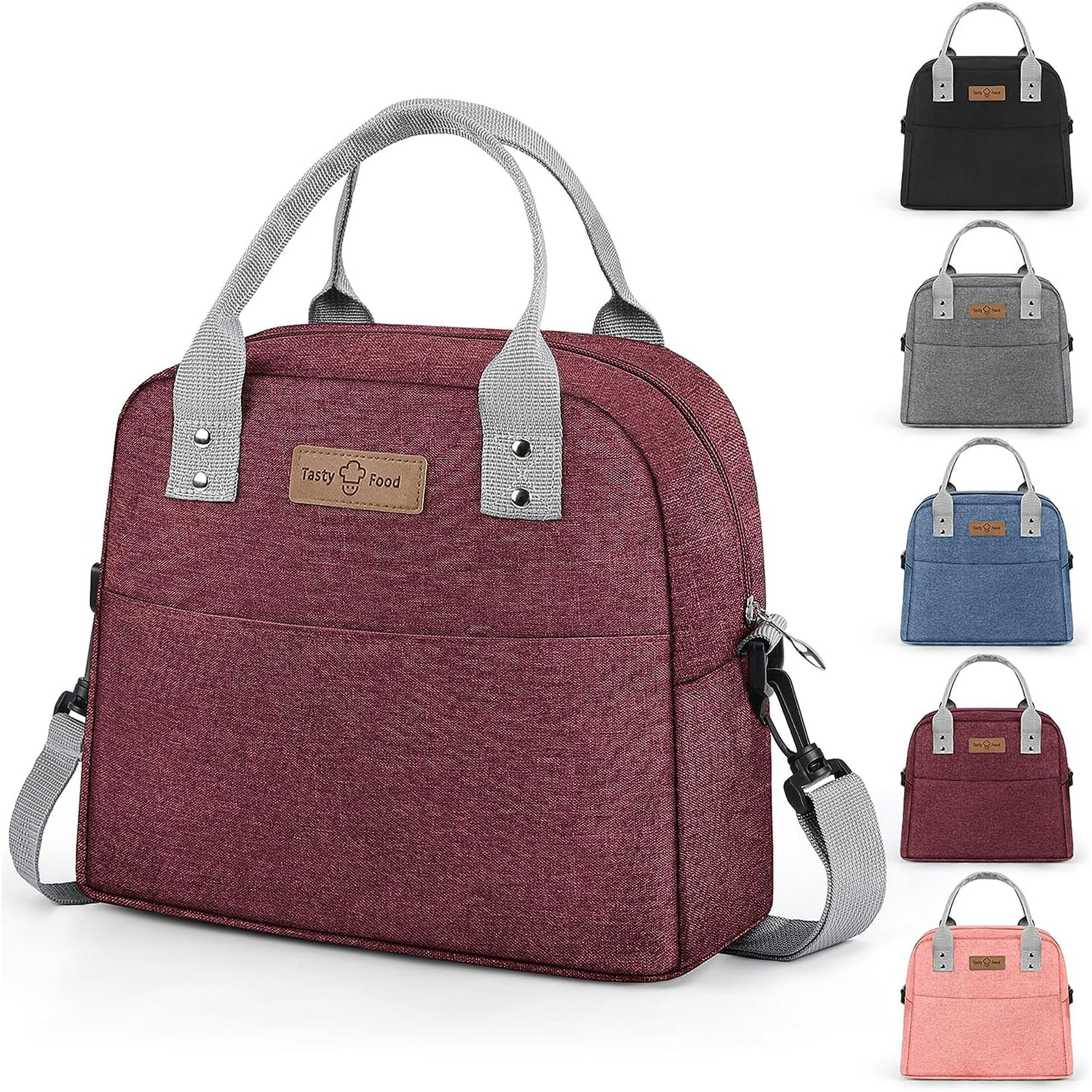 Lunch Bag Insulated Lunch Tote Bag with Adjustable Strap Reusable Lunch Box for Women Men Kids Leakproof Lunch Bags Portable Thermal Cooler Bag for