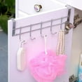 thumbnail image 5 of Steel Over The Door Hanging Hooks Rack Bath Towel HolderF Clothes G9 U5Y8, 5 of 5