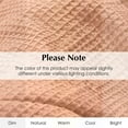 thumbnail image 4 of GOTS Certified 100% Organic Cotton Throw Blanket, 90" X 80" Waffle Blankets & Throws for Home, Throw Blanket for Couch, Modern & Cozy Blanket, All Seasons, Comfy and Soft Blanket(Sun Bay), 4 of 8