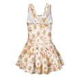 thumbnail image 5 of Uourmeti Cartoon Capybara Daisy Floral Swim Dress for Girls - Sleeveless Skirted One Piece Bathing Suit with Quick Dry Stretch Fabric, 5 of 8